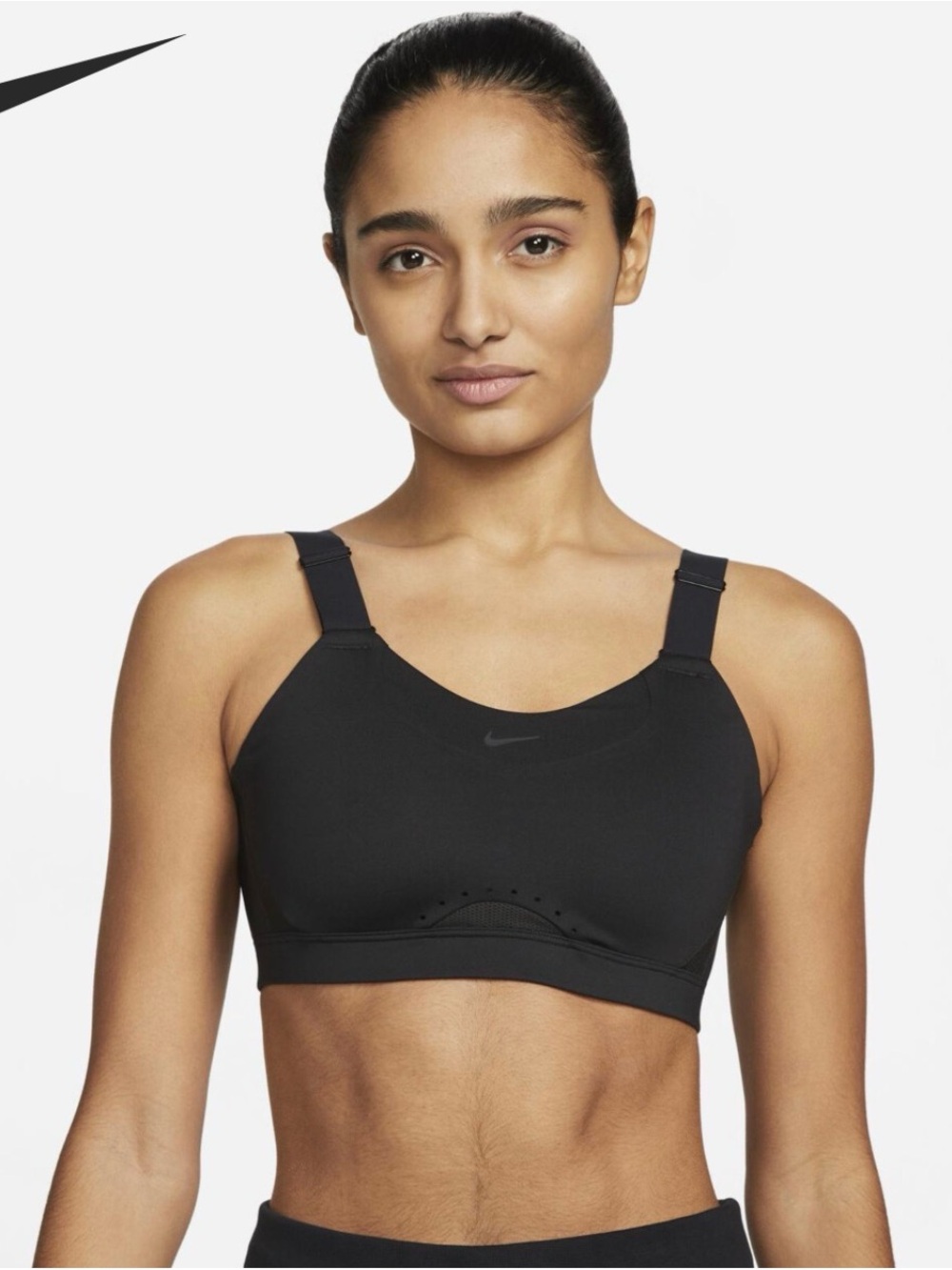 NIKE ALPHA WOMEN'S HIGH-SUPPORT PADDED ADJUSTABLE SPORTS BRA Sz S (A-C)